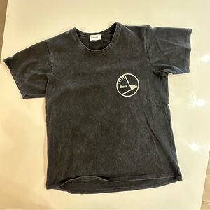 Rhude Eagle Logo Dependable Engines Black  Graphic T-Shirt S